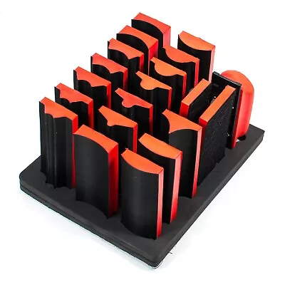 20pc Hand Sanding Block Set - Hook And Loop Interchangeable Assorted Shapes • $32.99