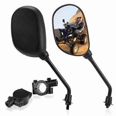 ATV Rear View Side Mirror W/7/8  Handlebar For Polaris Sportsman Honda Foreman • $14.39