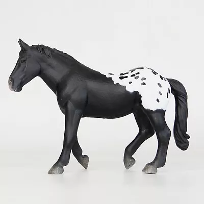 CollectA Model Horse Toy Figure Black Appaloosa Sugarbush Draft Mare • £9.95