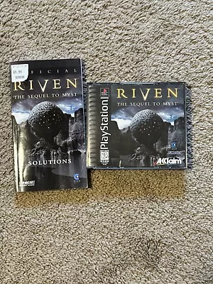 Riven: The Sequel To Myst Sony Playstation 1 PS1 Tested With Manual And Guide • $25.99