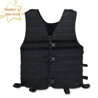 Tactical Military Molle Fighting Load Carrier Vest Combat Assault Hunting Gear • $29.40