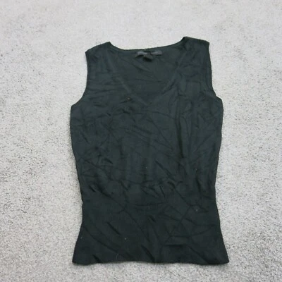 $30.88 • Buy Express Womens Pullover Sweater Knitted Sleeveless V Neck Black Size XS