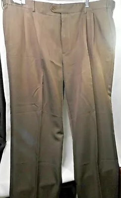 SAVANE Mens Dress Pants Slacks 44x30 Birch Color Comfort Plus Waistband W Cuffs  • $29.99