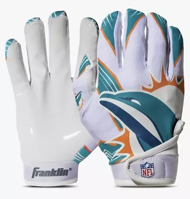 New Without Packaging! Miami Dolphins Kids NFL Receiver Gloves (Youth XS/S) • $10