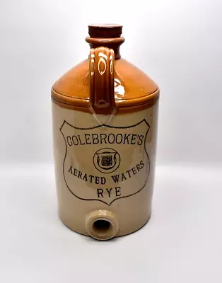 Rare Antique Stoneware  Flagon Colebrooke's Rye Aerated Waters • £75.99