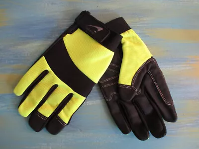 G-Force Neon Yellow & Black Gloves • $49