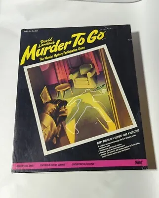 Vintage 1985 Ideal David Landau Murder To Go Mystery Board Game #24486 Complete • $8.99