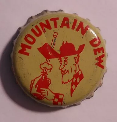 Vintage  Mountain Dew ..cork..used..SODA BOTTLE CAP #4 • $7.99