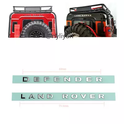 1/10 RC Alloy For LAND ROVER&DEFENDER Logo Sticker For TRX4 4WD D110 D90 Decor • $13.82