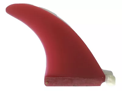 Surfboard Fibreglass Longboard Fin 9” Inch + Plate & Screw.SUP Mal Fins. Red. • £29.99