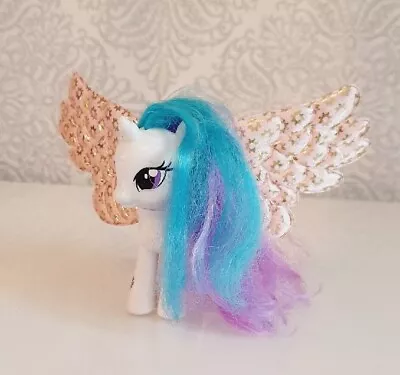 My Little Pony ~Princess Celestia With Fabric Wings~ Baby Brushable~ Hasbro 2014 • £3.59