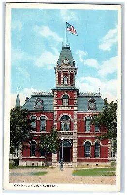 C1920 City Hall Exterior Building Field Victoria Texas Vintage Antique Postcard • $29.95