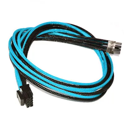 8pin Pcie 30cm Corsair Cable AX1200i AX860i AX760i RM1000 850 750 650 Blue Black • £14.99