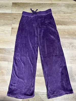 Urban Outfitters Purple Crushed Velvet Trousers Elasticated Waist S. Iets Frans • £4.50