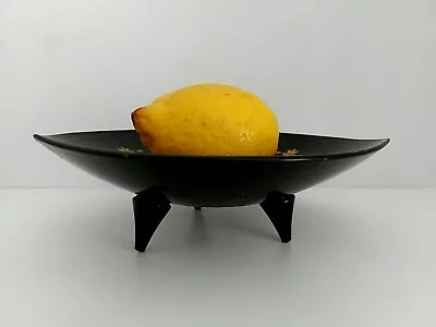 Vintage USSR Wooden Plate UFO Space Age Soviet Fruits Plate • $40