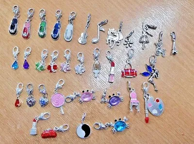 Clip On Dangle Charms For Memory Locket / Bracelet / Keyring-ANY 5 FOR 5.89 • £1.35