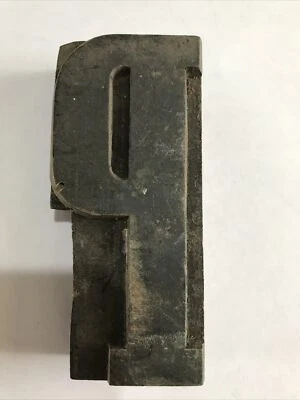 £3.50 • Buy Vintage Large Wooden Letter P Printer Block