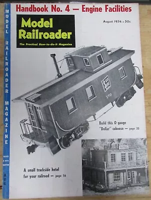 Model Railroader Magazine Aug 1954  • $4