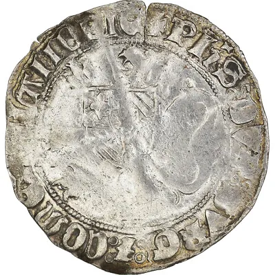 [#184455] Coin France Flanders Philippe Le Bon Double Gros VF(30-35) Silve • $179.60