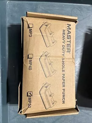 Master (martin Yale) Heavy Duty 3 Hole Punch Mod. Mp50 New In Box • $32.95