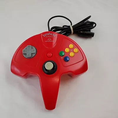 SuperPad 64 Performance Nintendo 64 N64 Video Game Controller P-307 Red Tested • $16.97