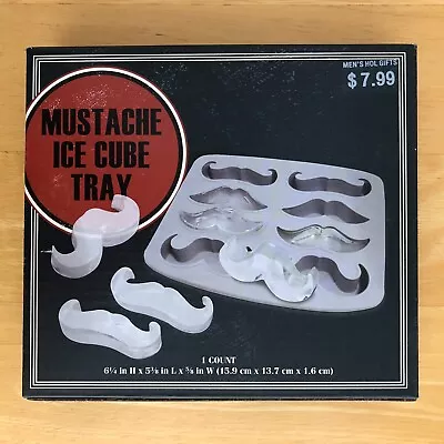 Mustache Ice Cube Tray Silicone Never Used • $2