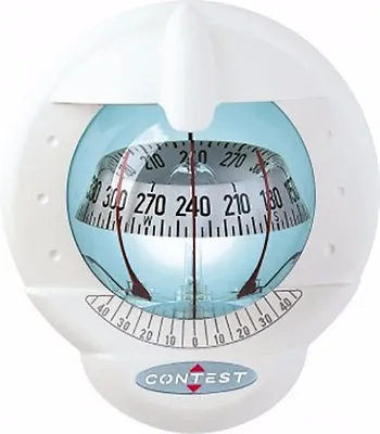 Nautos 64423 - Contest 101 Compass -vertical Mount-white Compass With White Card • $277.11