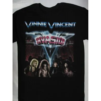 Vinnie Vincent Invasion 86 Tour Concert Shirt Funny Black Vintage Gift Men Women • $23.99