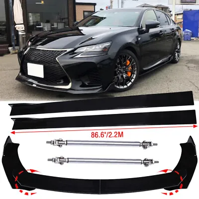 Front Bumper Chin Lip Spoiler /Strut Rods/Side Skirt For Lexus IS250 IS350 IS300 • $165.11