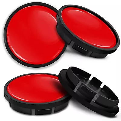 Compatible For VW Wheel Center Hub Caps Of Rims Volkswagen 66mm 5G0601171 Red • $14.99