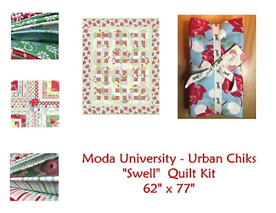 RARE NEW Moda University Quilt Kit - SWELL - Urban Chicks  - Free Ship • $104.94