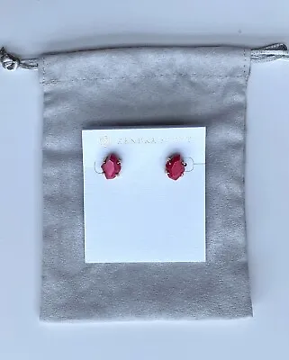 Kendra Scott Gold Inaiyah Red Mother Of Pearl Stud Earrings • £30
