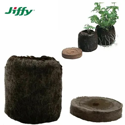 £6.10 • Buy JIFFY-7 Peat Compost Plug Seed Starter Grow Propagation Pellets 41 X 42mm Hydro