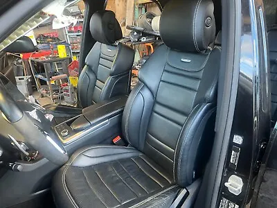 13 Mercedes Ml63 Amg Gle W166 Black Leather Front Rear Seats Door Panels • $1529.99