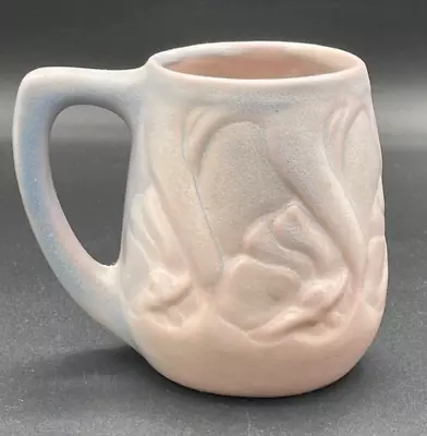 Vintage Van Briggle Pottery Mauve/Dusty Pink Poppy Pattern Mug • $40