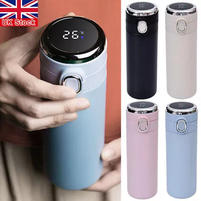 Water Bottle Smart Vacuum Insulated Flask LED Temperature Stainless Steel Cup UK • £7.69