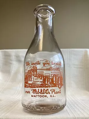 Vintage Quart Bottle O'donnell's Milk Mattoon Illinois Odonnell Odonnells Dairy • $19.99