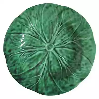 Green Cabbage Leaf 11” Melamine Dinner Plates By Gardeners Eden Set Of 4 NEW • $44