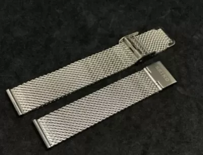 SEIKO 22mm Stainless Steel Shark Mesh Gents Watch Strap • £30