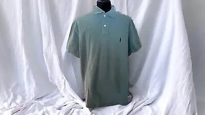 J.Crew Men’s Polo Short Sleeved Collared 2 Button Shirt Sage Green Size X-Large • $7.49