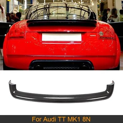 Real Carbon Fiber Rear Trunk Lip Spoiler Wing For Audi TT MK1 8N 1998-2006 • $100