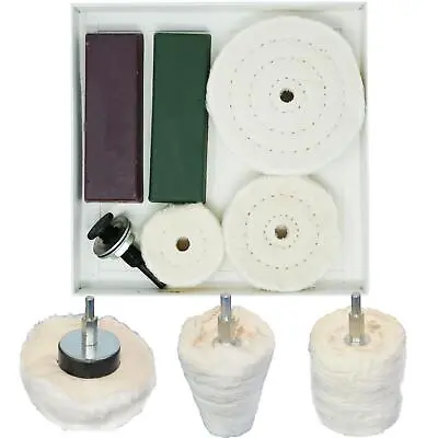 £11.49 • Buy Polishing Kit Dome Buffing Pad Mop Wheel Drill Kit For Car Polisher