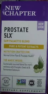 New Chapter Prostate 5LX Saw Palmetto Vegetarian Supplement 120 Exp. 2026 • $39.99