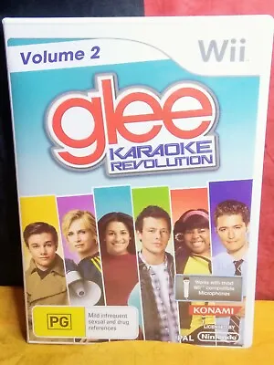 Karaoke Revolution Glee: Volume 2 (Nintendo Wii PAL 2011 Konami) - With Manual • $17.45