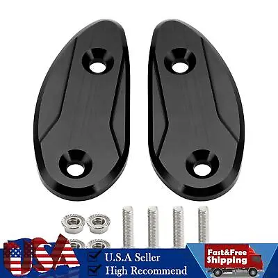 CNC Black Mirror Block Off Plates For Honda CBR 1000 RR CBR1000RR 2008-2023 • $19.79