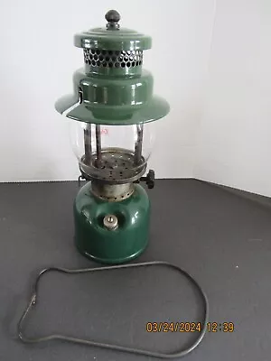 Vintage 1946 Coleman Model 242C Green Single 1 Mantle Gas Camping Lantern • $39.99