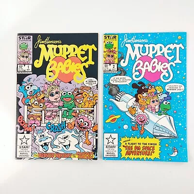 Jim Henson's Muppet Babies #1 #2 Lot VF (1985 Star Marvel Comics) Key • $14.99