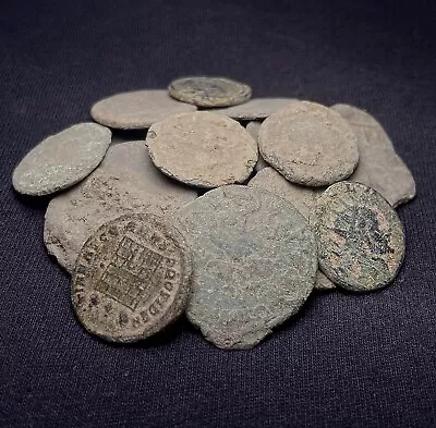 $34.95 • Buy 10 Random Uncleaned Ancient Roman Bronze Coins - 1500+ Years Old