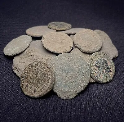 $19.95 • Buy 3 Random Uncleaned Ancient Roman Bronze Coins - 1500+ Years Old