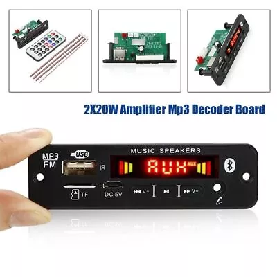 40W Amplifier MP3 Decoder Board 12V Bluetooth Car TF USB FM Radio Module Part • $14.39